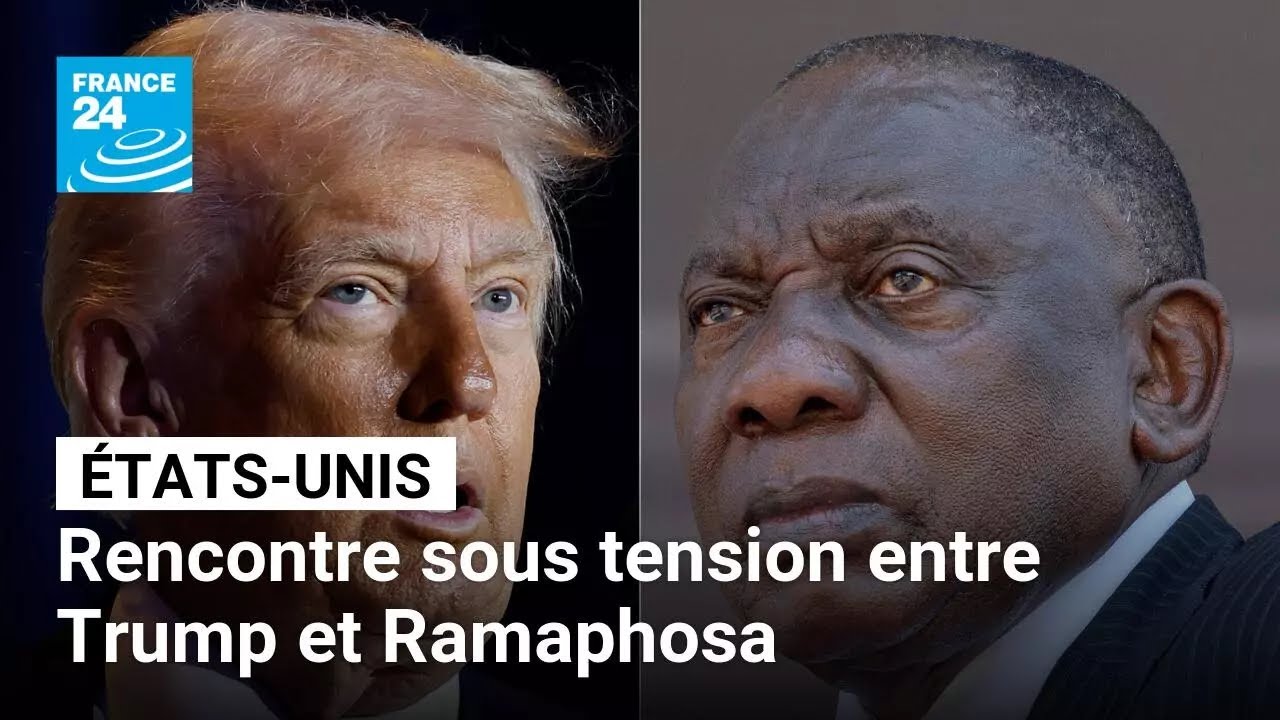 Rencontre sous tension entre Donald Trump et Cyril Ramaphosa à la Maison Blanche • FRANCE 24
