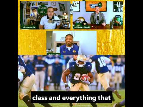 Julius Jones Describes Notre Dame's Recruiting Process☘️ #notredame
