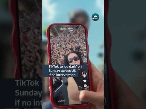 TikTok to 'go dark' on Sunday across US without government action #itvnews