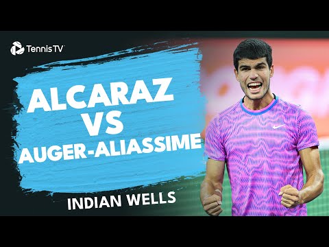 Carlos Alcaraz Takes On  Felix Auger-Aliassime 👌 | Indian Wells 2024 Highlights