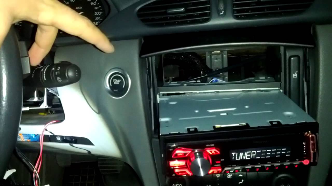 DIY Renault steering control adapter for pioneer - YouTube sony cd player wiring 