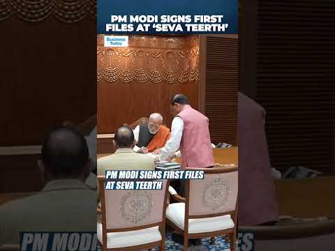 PM Modi Signs First Files At Seva Teerth, Garlands Lord Ganesh, Clears Key Decisions On Women, Youth
