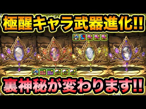 極醒キャラに新武器追加！既存キャラ能力調整！裏神秘変更点+マニアクス報酬も追加！【スー☆パズドラ】