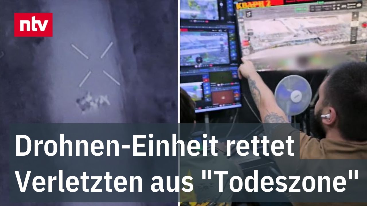Drohnen-Einheit rettet Verletzten aus "Todeszone" - Ukraine bietet seltenen Einblick