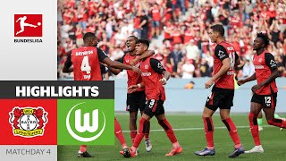 Again In Injury Time! | Bayer 04 Leverkusen — VfL Wolfsburg 4-3 | Highlights | Matchday 4 Bundesliga