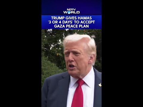 Trump News Today | Trump Gives Hamas ‘Three Or Four Days’ To Respond To His Peace Plan For Gaza