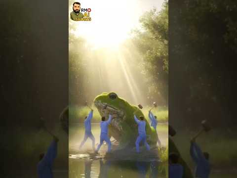 rescue fish from giant log #animals #funny #shorts