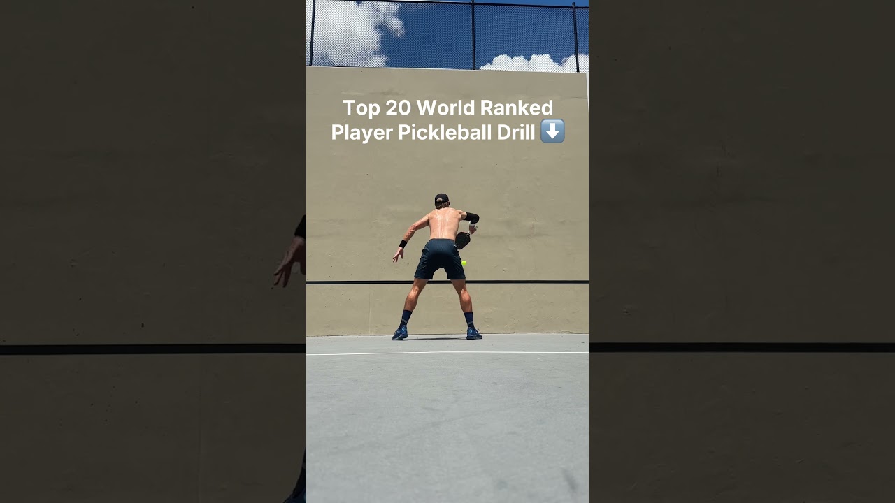 Pro Pickleball Wall Drill 🏓