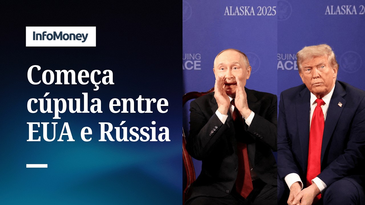 VEJA Cúpula entre Putin e Trump começa em meio a risos e aperto de mão no Alasca | InfoMoney News