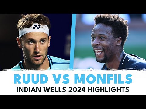 Casper Ruud Battles Gaël Monfils! | Indian Wells 2024 Highlights