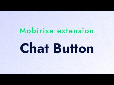 Mobirise Chat Button on Website | Chat Button Extension