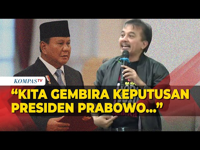 Roy Suryo Ucap Terima Kasih ke Presiden Prabowo: Uang Negara Akan Bisa Dihemat…
