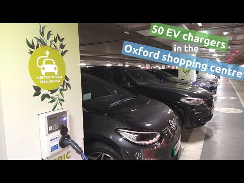 Looking at what EVs are using the 50 free chargers in the Oxford Westgate car park