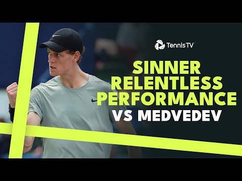 Jannik Sinner With Relentless Performance vs Medvedev 💥 | Shanghai 2024 Highlights