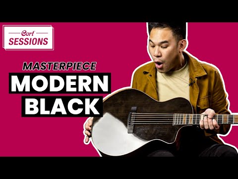 A Stunner From Cort!  The Masterpiece Modern Black Acoustic Guitar [Sessions 2023]