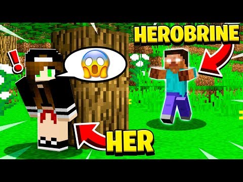 SHE **SUMMONED** HEROBRINE in HER Minecraft World...