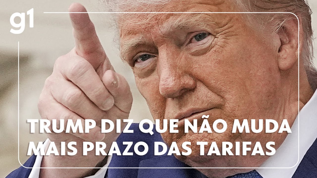 Jornal Hoje Donald Trump espera fechar novos acordos até dia primeiro de agosto