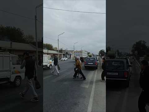 Опасно Пешеходный переход без соответствующего знака с.Масы Ноокенский район Жалал-Абадская область