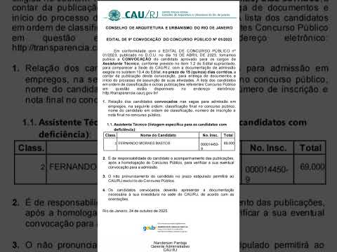 #CAU RJ - 9° CONVOCAÇÃO#