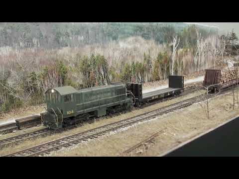 Amerikaanse 'Allagash' modelspoorbaan in beeld | Tour around the American ‘Allagash’ model railroad
