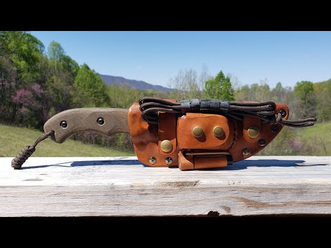 Hybrid Leather and Kydex Tops Knives Tom Brown Tracker Knife Sheath