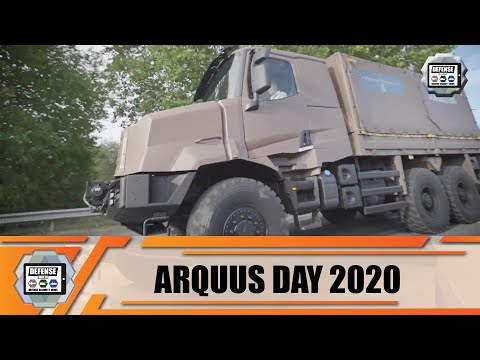 ARQUUS displays updated technology achievements new ARMIS military trucks and combat vehicles