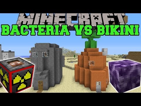 BACTERIA & EXPLOSIVES+ MODS VS BIKINI BOTTOM - Minecraft 