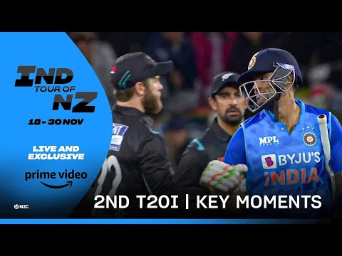 NZ v IND 2nd T20I on Prime Video India: Key Moments
