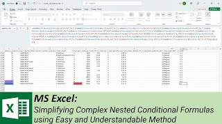 MS Excel: Simplifying Complex Nested Conditional Formulas using Easy and Understandable Method