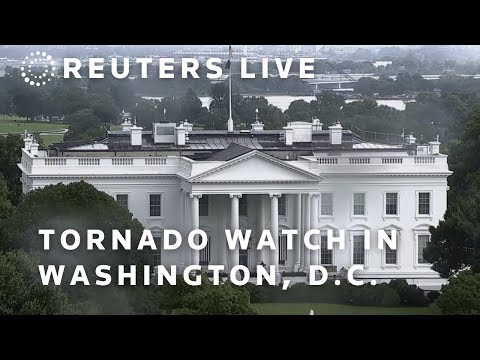 LIVE: View of the White House after tornado watch issued