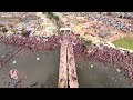 Medaram Jatara 2024 | Drone Visuals Of Jampanna Vagu | V6 News  - 03:14 min - News - Video