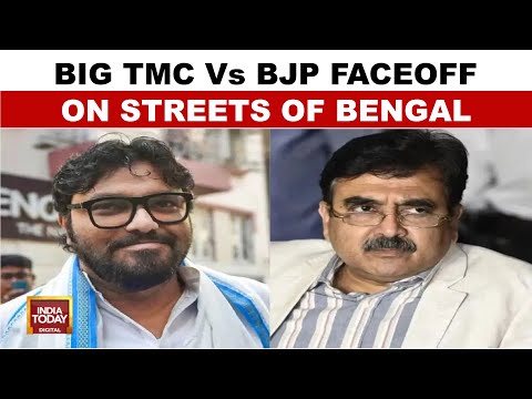 TMC Vs BJP: Babul Supriyo And Abhijit Ganguly In Street Altercation In Kolkata | India Today