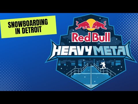 Redbull Heavy Metal Snowboard competition Detroit 🏂❄️#snowboard #redbull #detroit