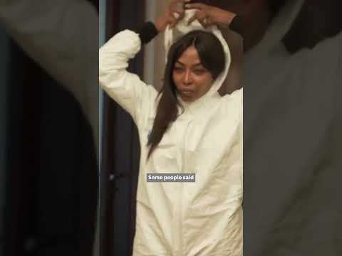 Naomi Campbell reflects on her viral Covid hazmat suit video