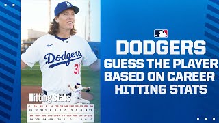 Can these Dodgers players guess the pitcher based on career HITTING stats? 🤔