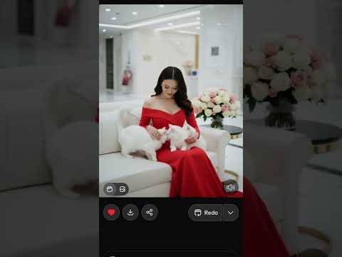 red lady & cats #beautiful #fashion #food #viral #fyp #live #wow #holi #india #memes #cat #kucing