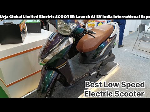 Indian EV Manufacturer Urja Global Launch low speed electric scooter at EV India Expo | URJA CHETNA