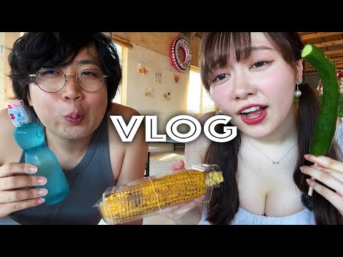 妄想では付き合ってる彼女と海の家デート【VLOG】