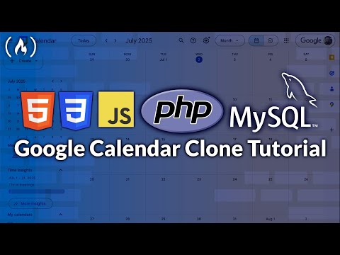 Google Calendar Clone Tutorial – PHP, MySQL, JavaScript, HTML, and CSS