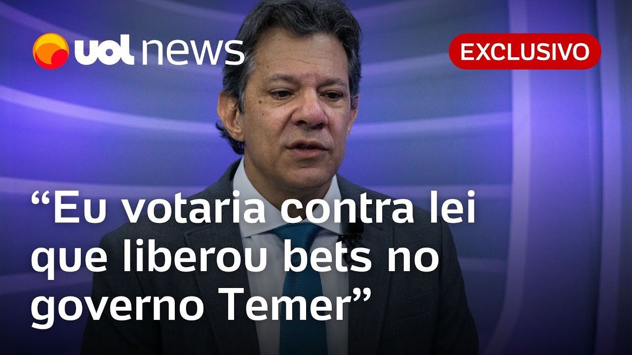Haddad diz que bets foram coisa muito ruim e que fintechs têm que ser fiscalizadas igual bancos