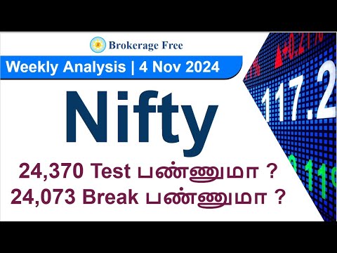 Weekly Analysis | Nifty24,370 Test பண்ணுமா ? 24,073 Break பண்ணுமா ? |  | 4 Nov 2024