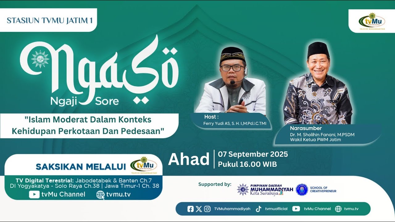 Ngaji Sore (NGASO) | Islam Moderat Dalam Konteks Kehidupan Perkotaan & Pedesaan - MuhammadiyahNews.com