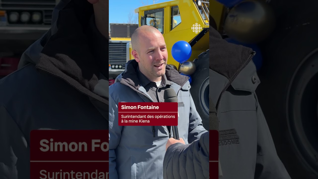 Des camions électriques de 42 tonnes dans une mine | Vidéojournal #mine #électrique #camion