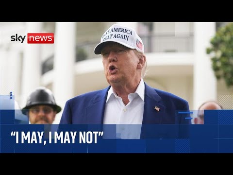 Donald Trump tells reporters he 'may or may not' strike Iran