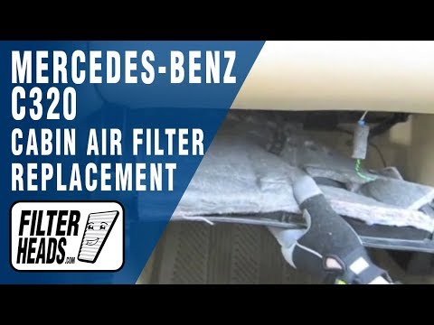 MERCEDES-BENZ C-Class (203) - (Under Glovebox) Cabin Air Filter Replacement