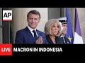 LIVE: France’s President Macron and first lady Brigitte visit Indonesia