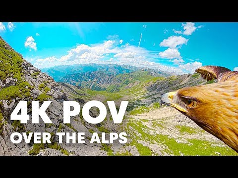 Through an Eagles Eyes: Breathtaking 4K POV over the Alps