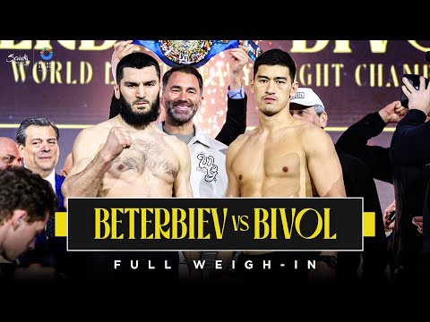 Artur Beterbiev vs Dmitry Bivol 2 FULL Weigh-In | Light-Heavyweight UNDISPUTED #RiyadhSeason