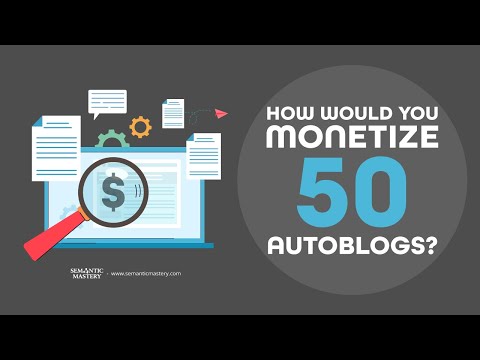 How Would You Monetize 50 Autoblogs?