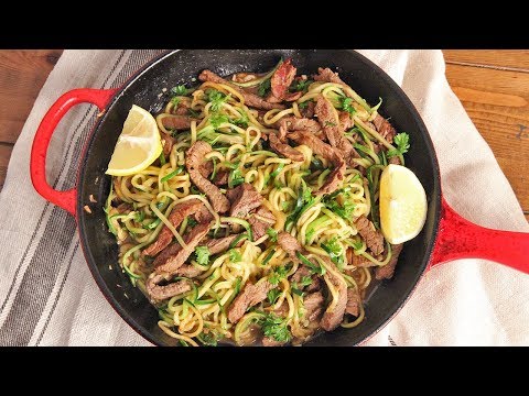 Zoodles with Beef Tips Stir Fry Recipe | Ep. 1284